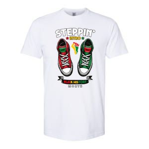 Junenth 1865 Stepping Into Black History Month Cool Gift Softstyle CVC T-Shirt