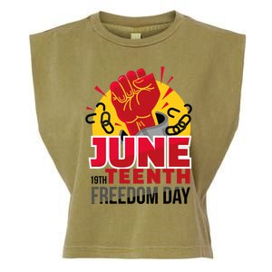 June 19 Teenth Freedom Day Funny Gift Garment-Dyed Women's Muscle Tee