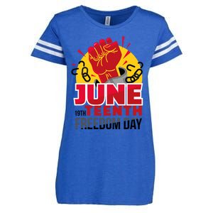 June 19 Teenth Freedom Day Funny Gift Enza Ladies Jersey Football T-Shirt