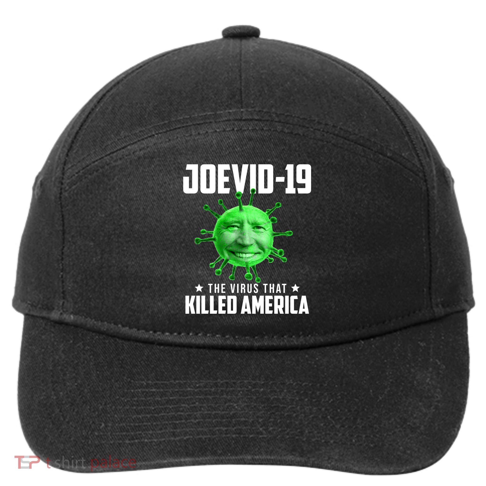 Joevid 19 The Virus That Killed America Funny Joe Biden 7-Panel Snapback Hat