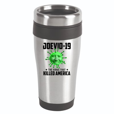 Joevid 19 The Virus That Killed America Funny Joe Biden 16oz Travel Tumbler