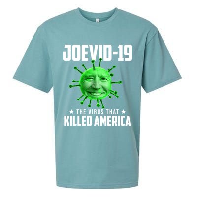 Joevid 19 The Virus That Killed America Funny Joe Biden Sueded Cloud Jersey T-Shirt