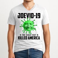 Joevid 19 The Virus That Killed America Funny Joe Biden V-Neck T-Shirt
