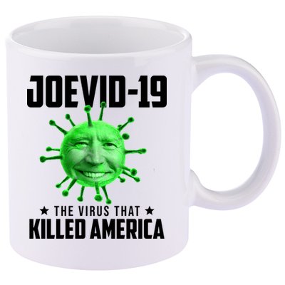 Joevid 19 The Virus That Killed America Funny Joe Biden 11oz C Handle Ceramic Mug