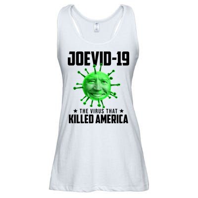 Joevid 19 The Virus That Killed America Funny Joe Biden Ladies Essential Flowy Tank