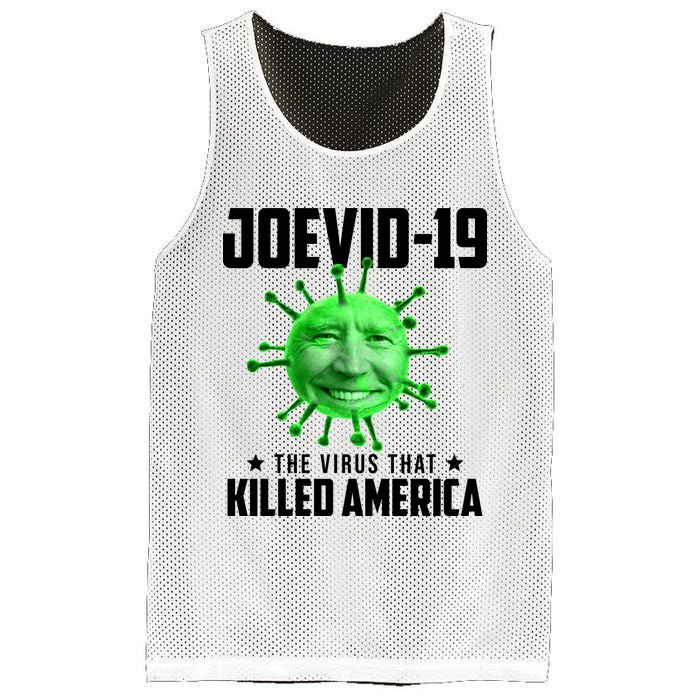 Joevid 19 The Virus That Killed America Funny Joe Biden Mesh Reversible Basketball Jersey Tank