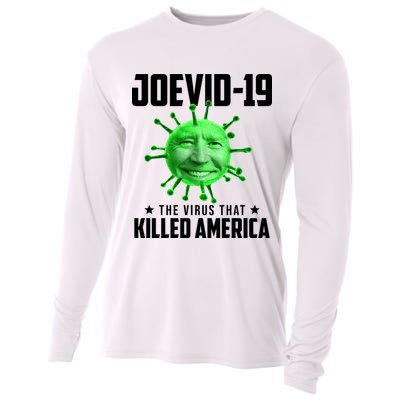 Joevid 19 The Virus That Killed America Funny Joe Biden Cooling Performance Long Sleeve Crew