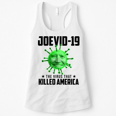 Joevid 19 The Virus That Killed America Funny Joe Biden Womens Tank Top