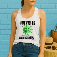 Joevid 19 The Virus That Killed America Funny Joe Biden Womens Tank Top