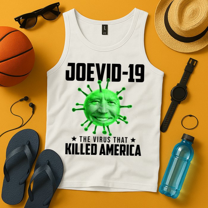 Joevid 19 The Virus That Killed America Funny Joe Biden Tank Top