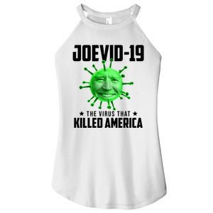 Joevid 19 The Virus That Killed America Funny Joe Biden Women's Perfect Tri Rocker Tank