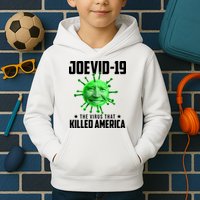 Joevid 19 The Virus That Killed America Funny Joe Biden Kids Hoodie