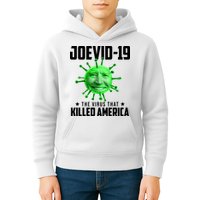 Joevid 19 The Virus That Killed America Funny Joe Biden Kids Hoodie