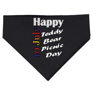 July 10th Teddy Bear Picnic Day Fun Gift Idea USA-Made Doggie Bandana