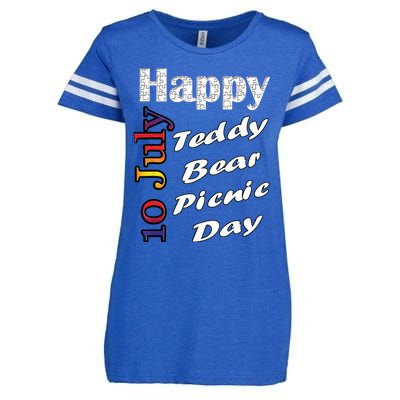 July 10th Teddy Bear Picnic Day Fun Gift Idea Enza Ladies Jersey Football T-Shirt