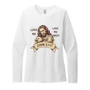 JOHN 21 17 Jesus Love Me Love My Christian Womens CVC Long Sleeve Shirt