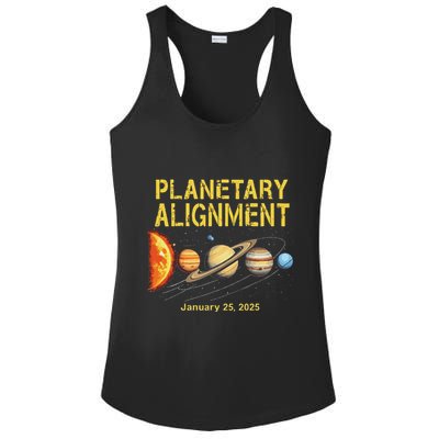 January 25 2025 Planetary Alignment Astronomy Space Lovers Ladies PosiCharge Competitor Racerback Tank