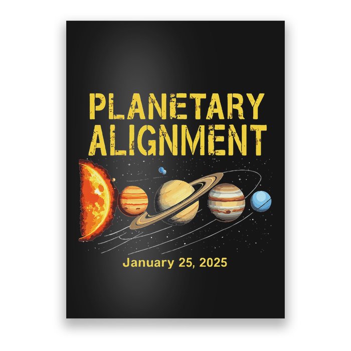 January 25 2025 Planetary Alignment Astronomy Space Lovers Poster
