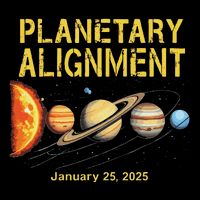 January 25 2025 Planetary Alignment Astronomy Space Lovers Poster