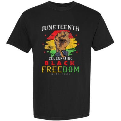 Juneteenth 2024 Black Freedom 1865 Pride Garment-Dyed Heavyweight T-Shirt