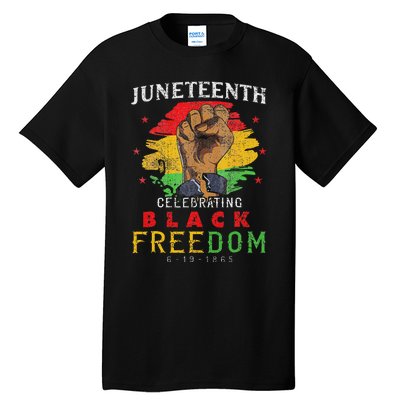 Juneteenth 2024 Black Freedom 1865 Pride Tall T-Shirt