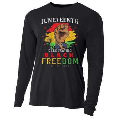 Juneteenth 2024 Black Freedom 1865 Pride Cooling Performance Long Sleeve Crew