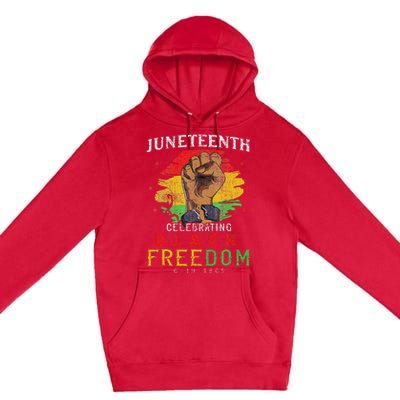 Juneteenth 2024 Black Freedom 1865 Pride Premium Pullover Hoodie