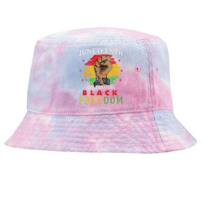 Juneteenth 2024 Black Freedom 1865 Pride Tie-Dyed Bucket Hat