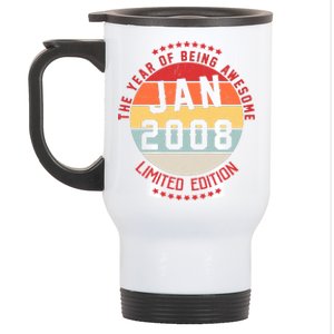 Jan 2008 Birthday The Year Of Being Awesome Gift Stainless Steel Travel Mug