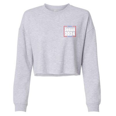 Jesus 2024 Crosses Cropped Pullover Crew