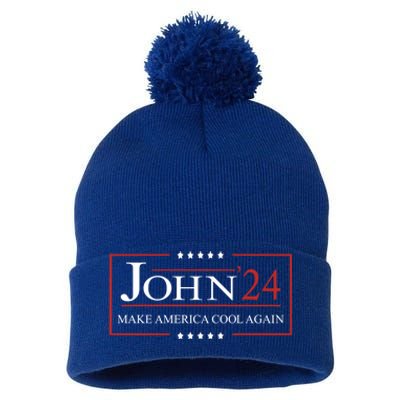 John 2024 Campaign Birthday Make America Cool Again Gift Pom Pom 12in Knit Beanie