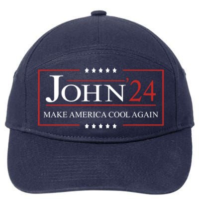 John 2024 Campaign Birthday Make America Cool Again Gift 7-Panel Snapback Hat