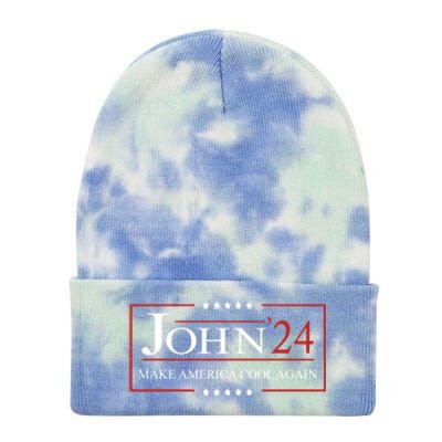 John 2024 Campaign Birthday Make America Cool Again Gift Tie Dye 12in Knit Beanie