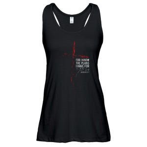 Jeremiah 2911 Christian Religious Bible Verse Gifts Cross Ladies Essential Flowy Tank