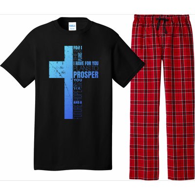 Jeremiah 29:11 Christian Cross Funny Gift Verse Sayings Meaningful Gift Pajama Set