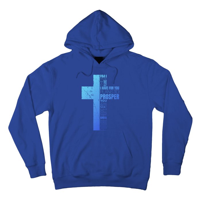 Jeremiah 29:11 Christian Cross Funny Gift Verse Sayings Meaningful Gift Hoodie