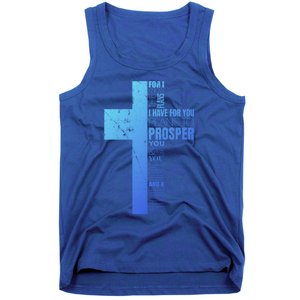 Jeremiah 29:11 Christian Cross Funny Gift Verse Sayings Meaningful Gift Tank Top