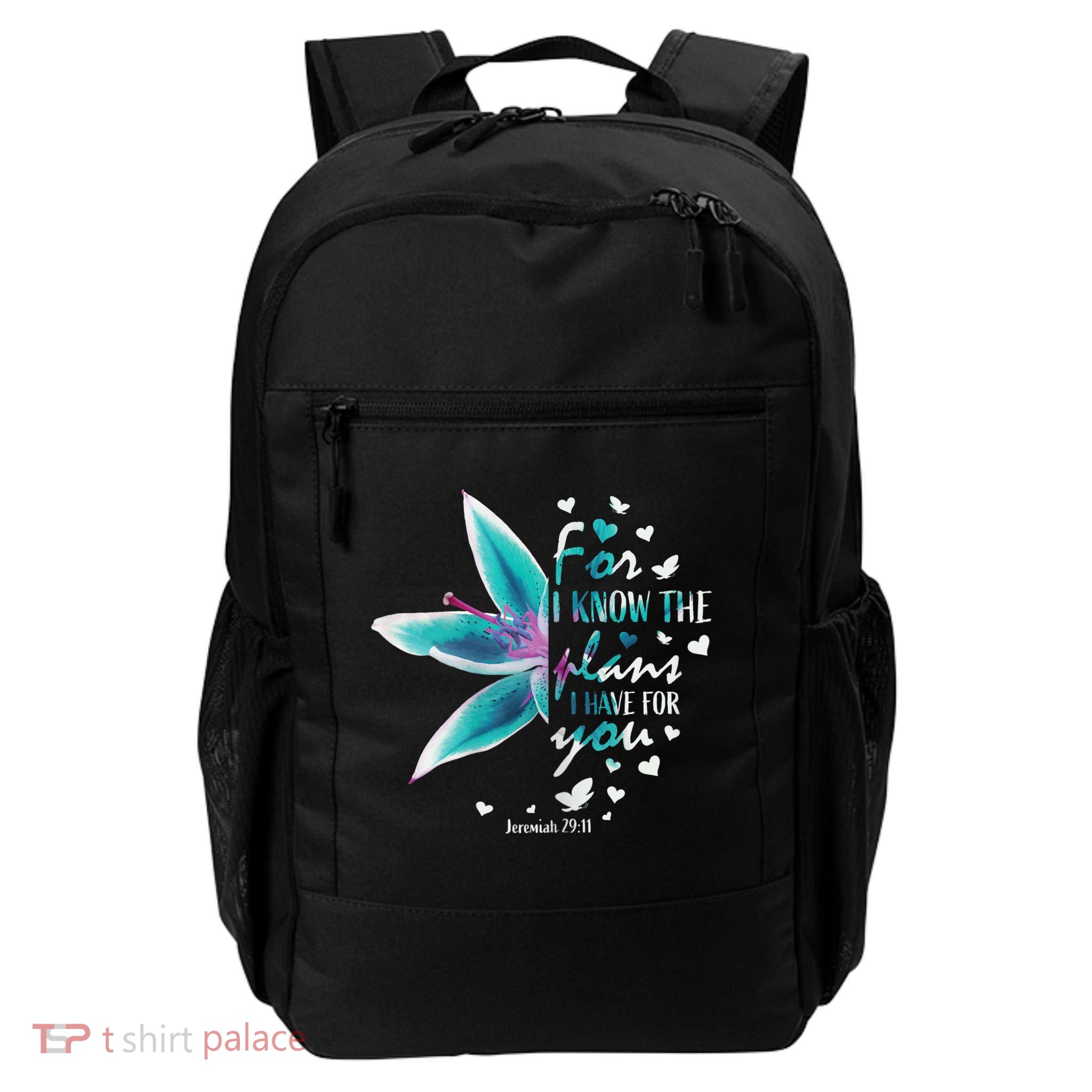 Jeremiah 29:11 Christian Bible Verse Gifts Religious Faith Backpack