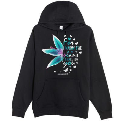Jeremiah 29:11 Christian Bible Verse Gifts Religious Faith Premium Pullover Hoodie
