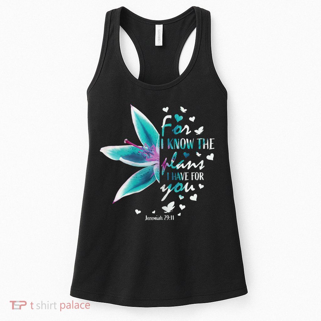 Jeremiah 29:11 Christian Bible Verse Gifts Religious Faith Womens Tank Top