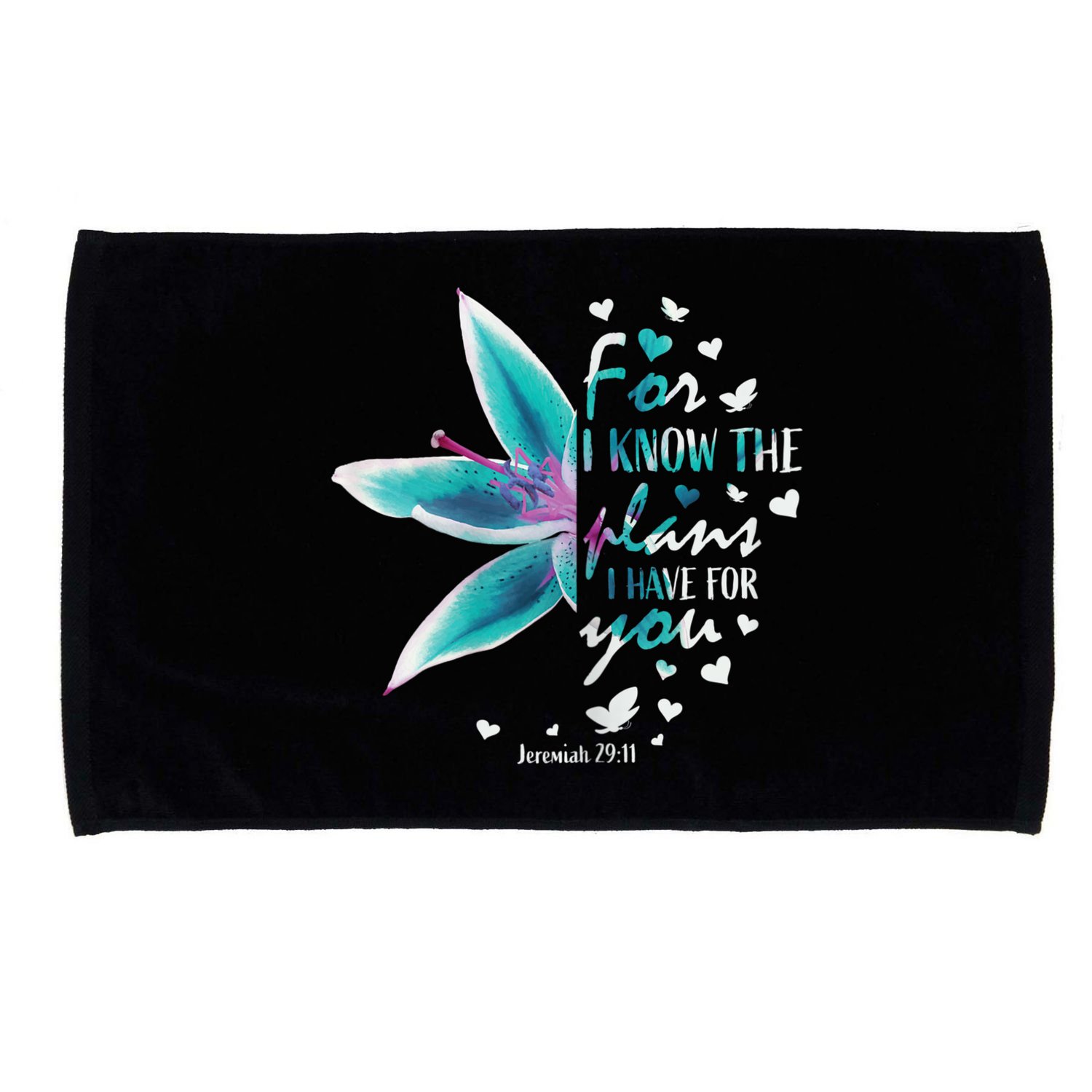 Jeremiah 29:11 Christian Bible Verse Gifts Religious Faith Microfiber Hand Towel