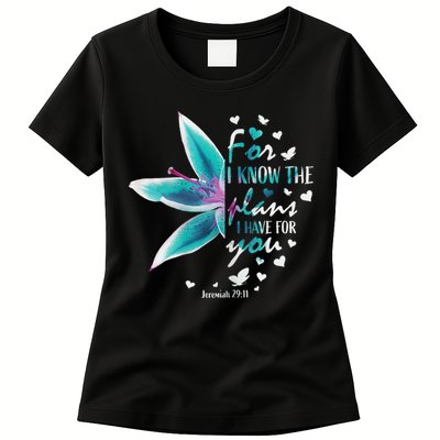 Jeremiah 29:11 Christian Bible Verse Gifts Religious Faith Womens T-Shirt