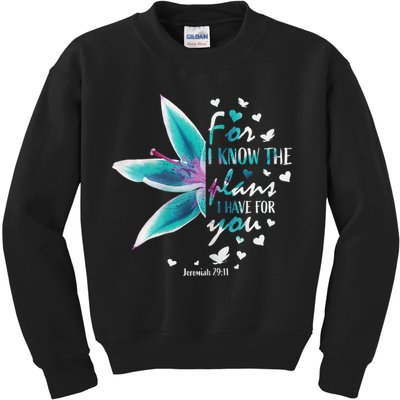Jeremiah 29:11 Christian Bible Verse Gifts Religious Faith Kids Sweatshirt