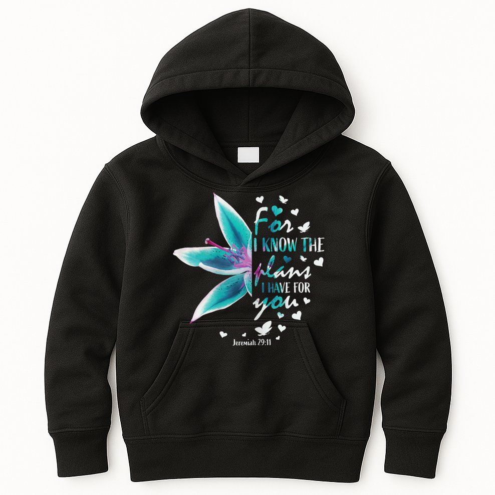 Jeremiah 29:11 Christian Bible Verse Gifts Religious Faith Kids Hoodie