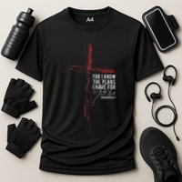 Jeremiah 2911 Christian Religious Faith Verse Cross Graphic Cooling Performance Crew T-Shirt