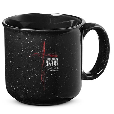 Jeremiah 2911 Christian Religious Faith Verse Cross Graphic 15oz Campfire Ceramic Mug