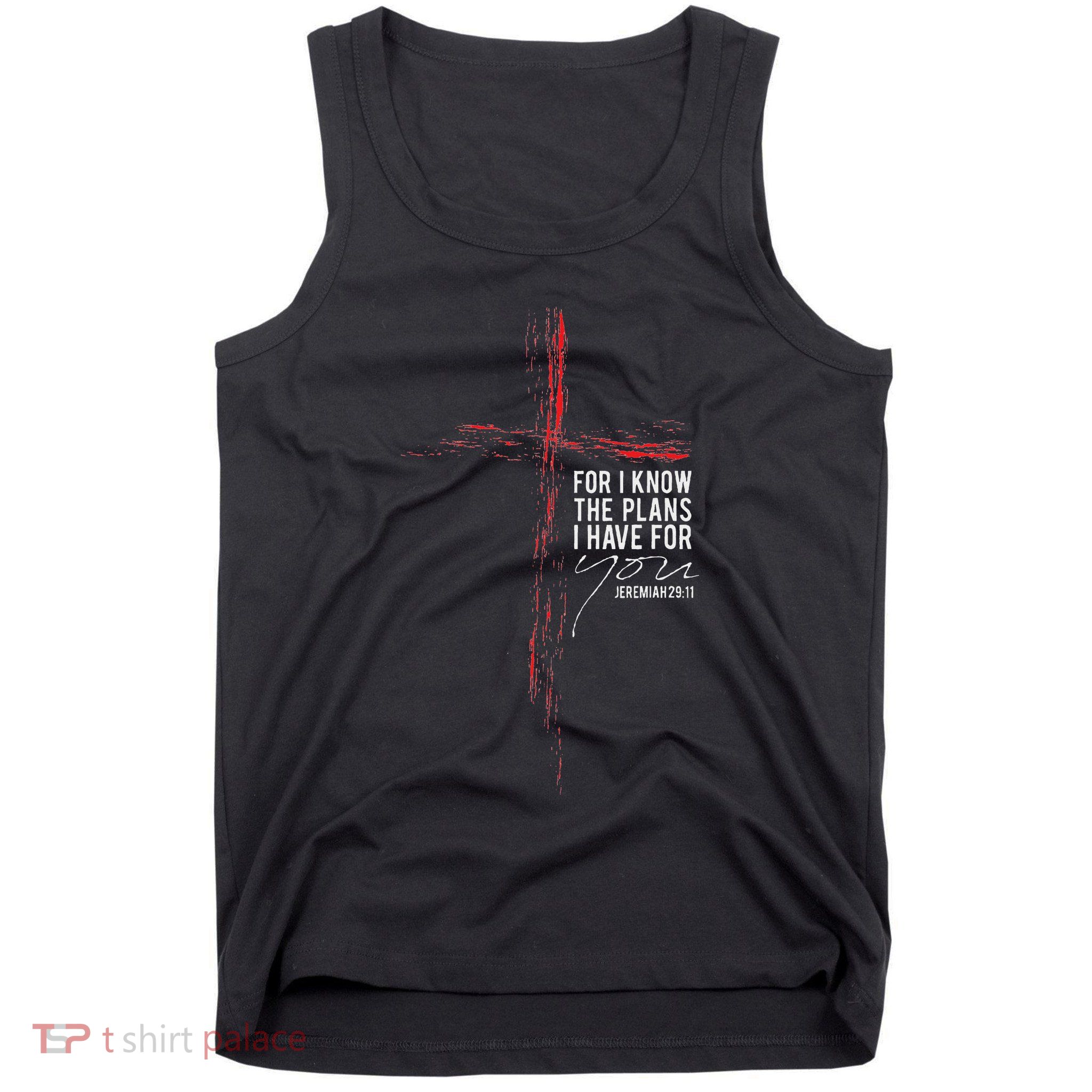 Jeremiah 2911 Christian Religious Faith Verse Cross Graphic Tank Top