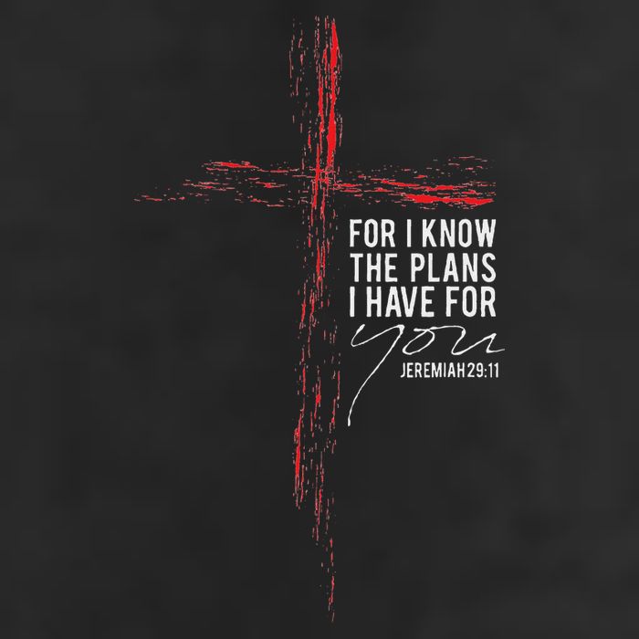 Jeremiah 2911 Christian Religious Faith Verse Cross Graphic Golf Towel