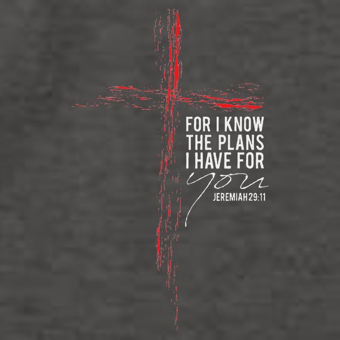 Jeremiah 2911 Christian Religious Faith Verse Cross Graphic Vector Backpack
