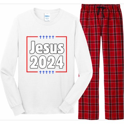 Jesus 2024 Crosses Long Sleeve Pajama Set